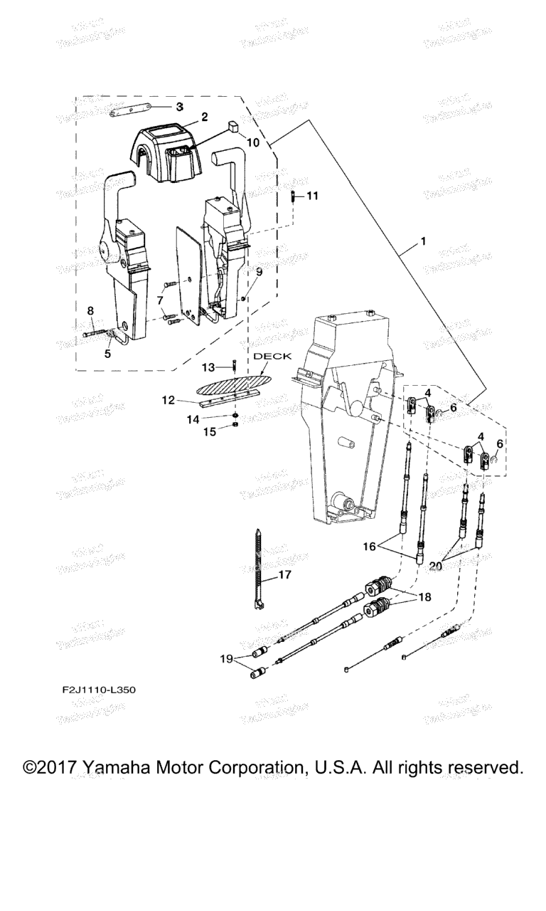Схема узла Управляющий Трос