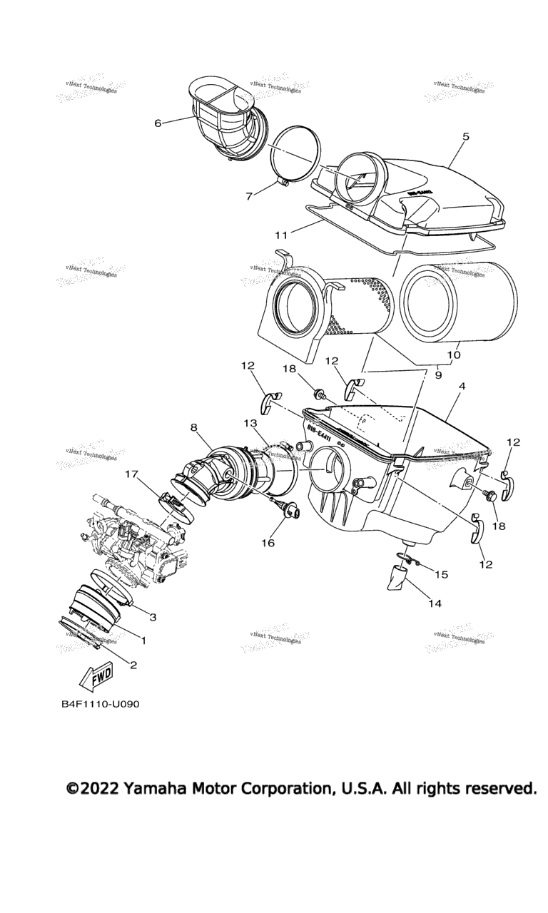 Схема узла Впуск