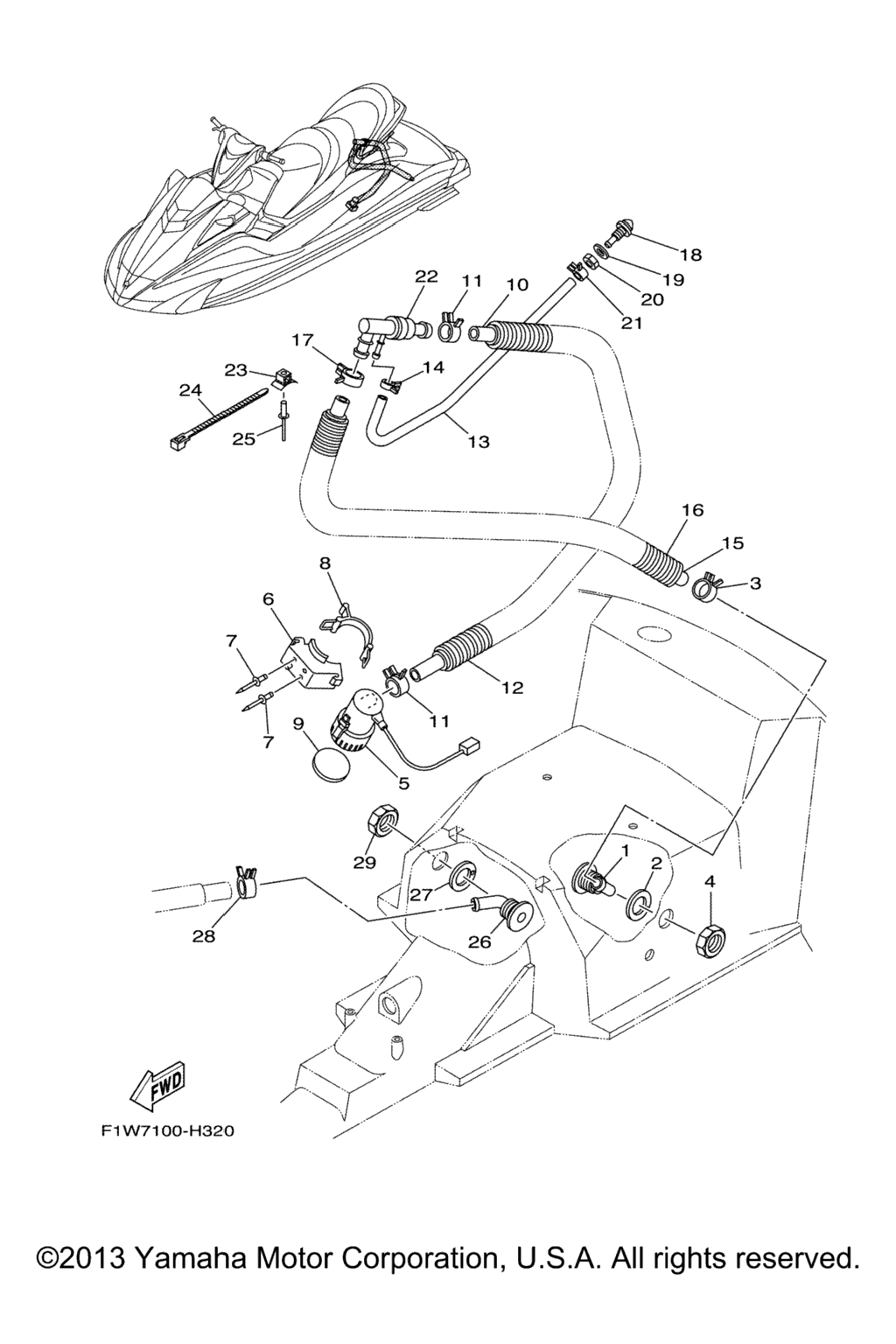 Схема узла Насос Для Откачки Воды
