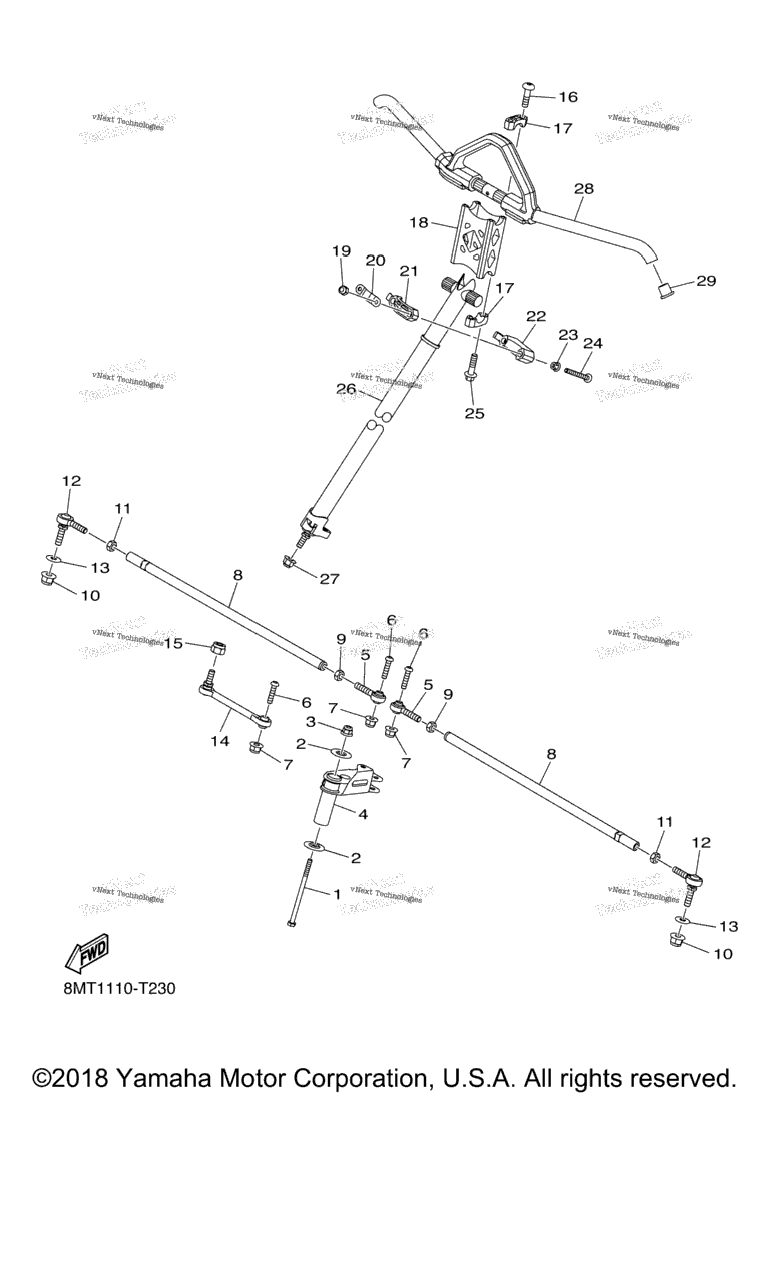Схема узла Рулевая Система