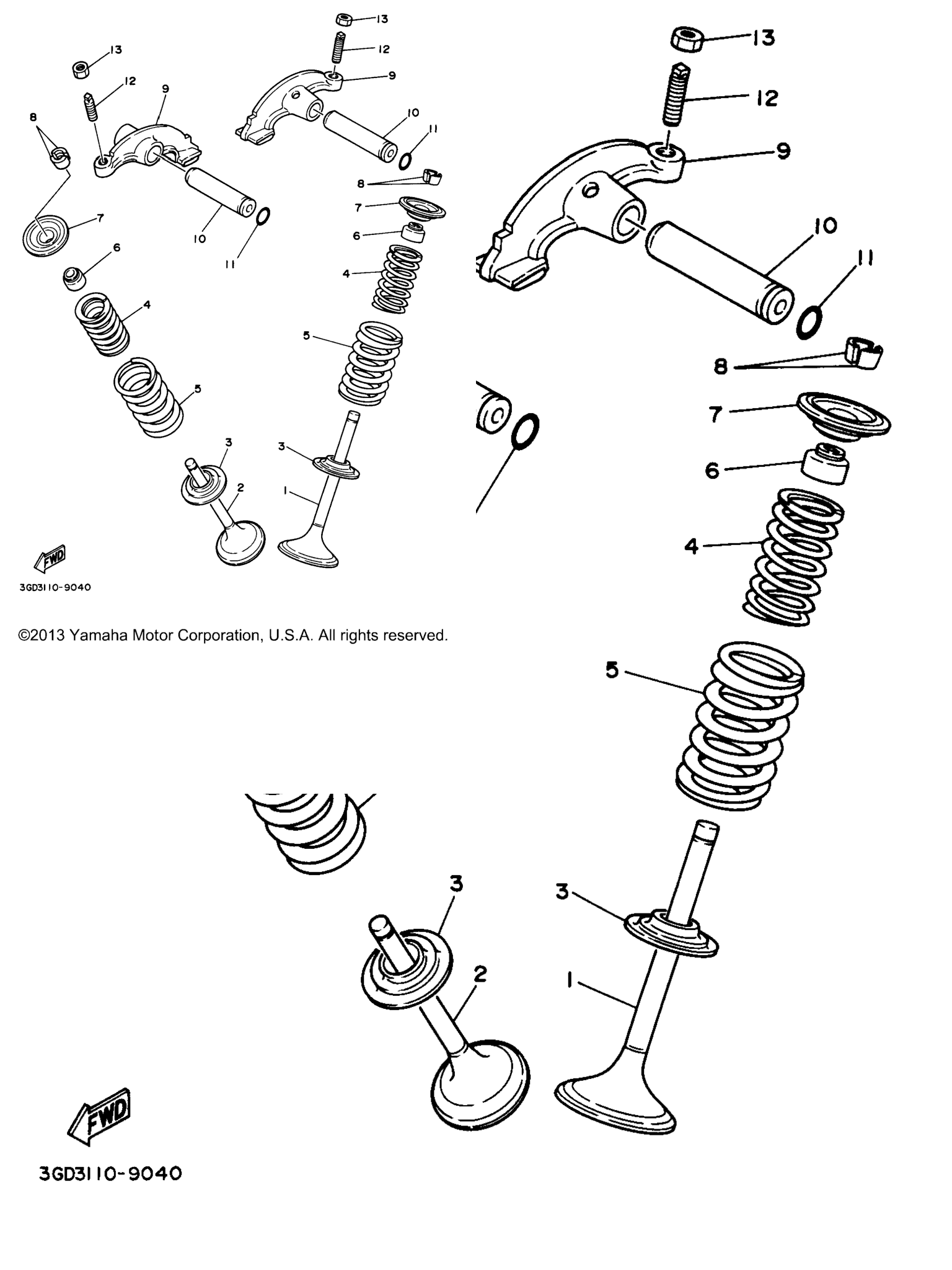 Схема узла Клапаны