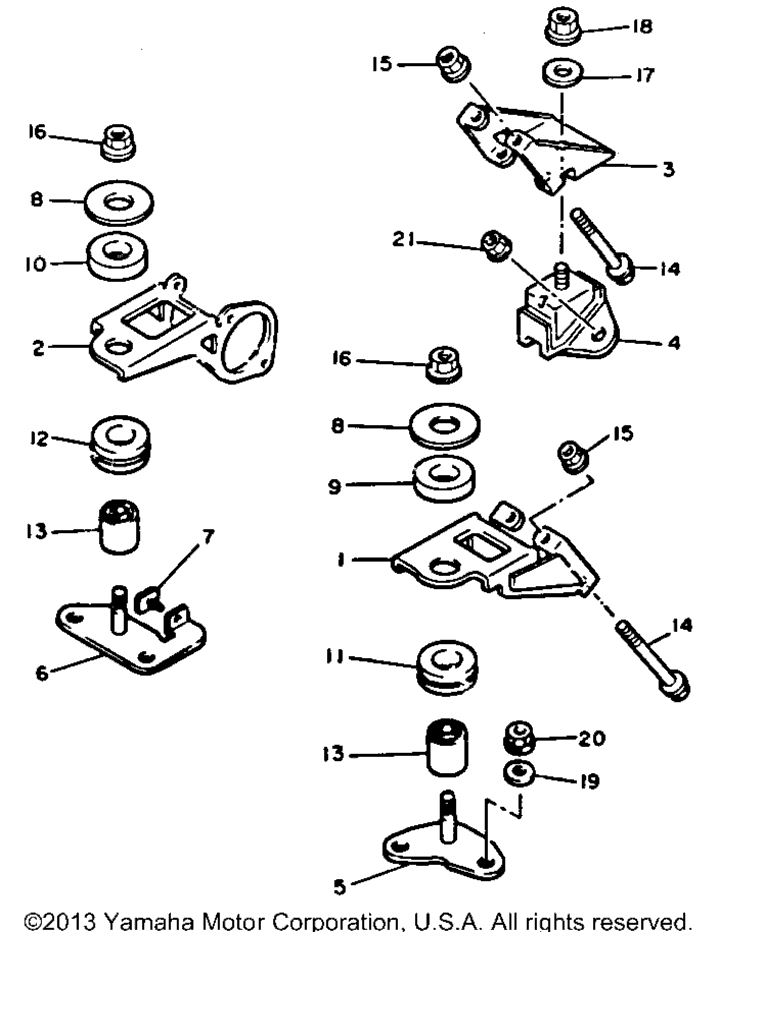 Схема узла Крепление Двигателя