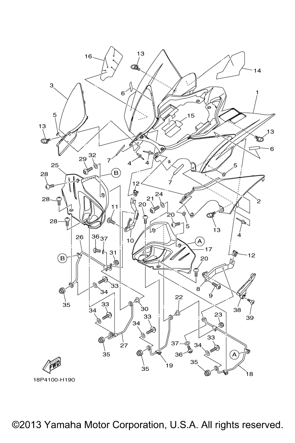 Схема узла Задний Крыло