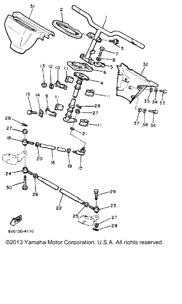 Схема узла Рулевая Система