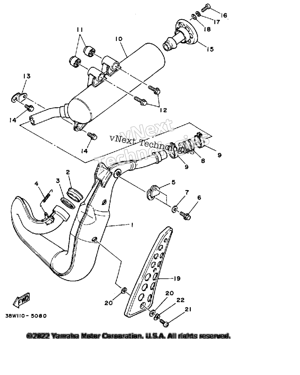 Схема узла Выхлопные Системы