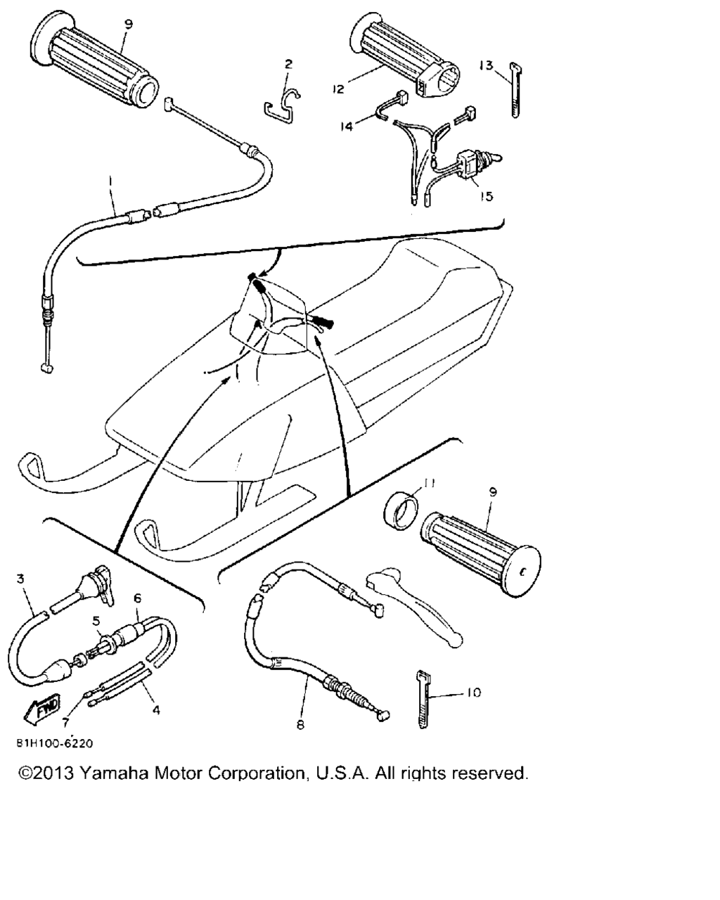 Схема узла Управляющий Трос