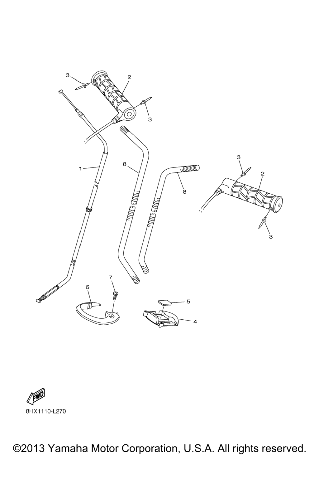 Схема узла Управляющий Трос