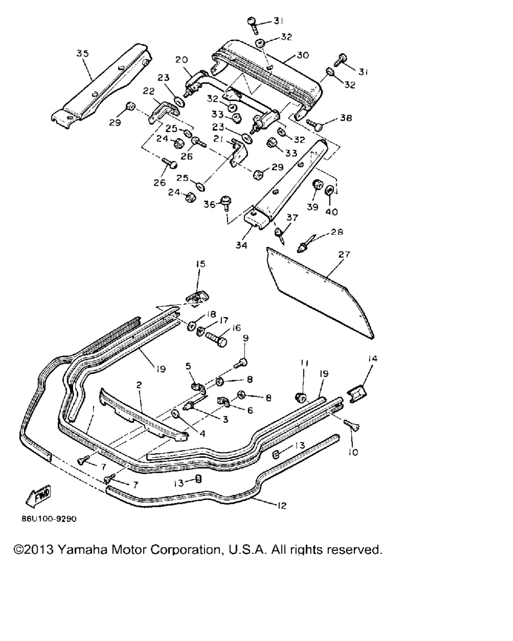Схема узла Бамперы