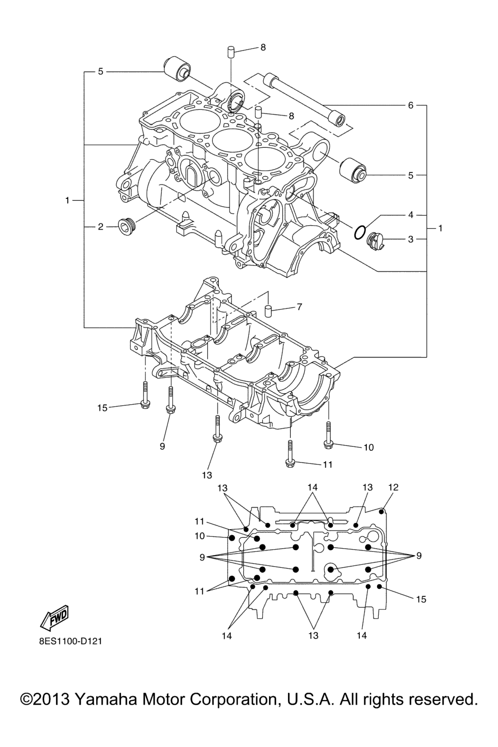Схема узла Корпус Двигателя