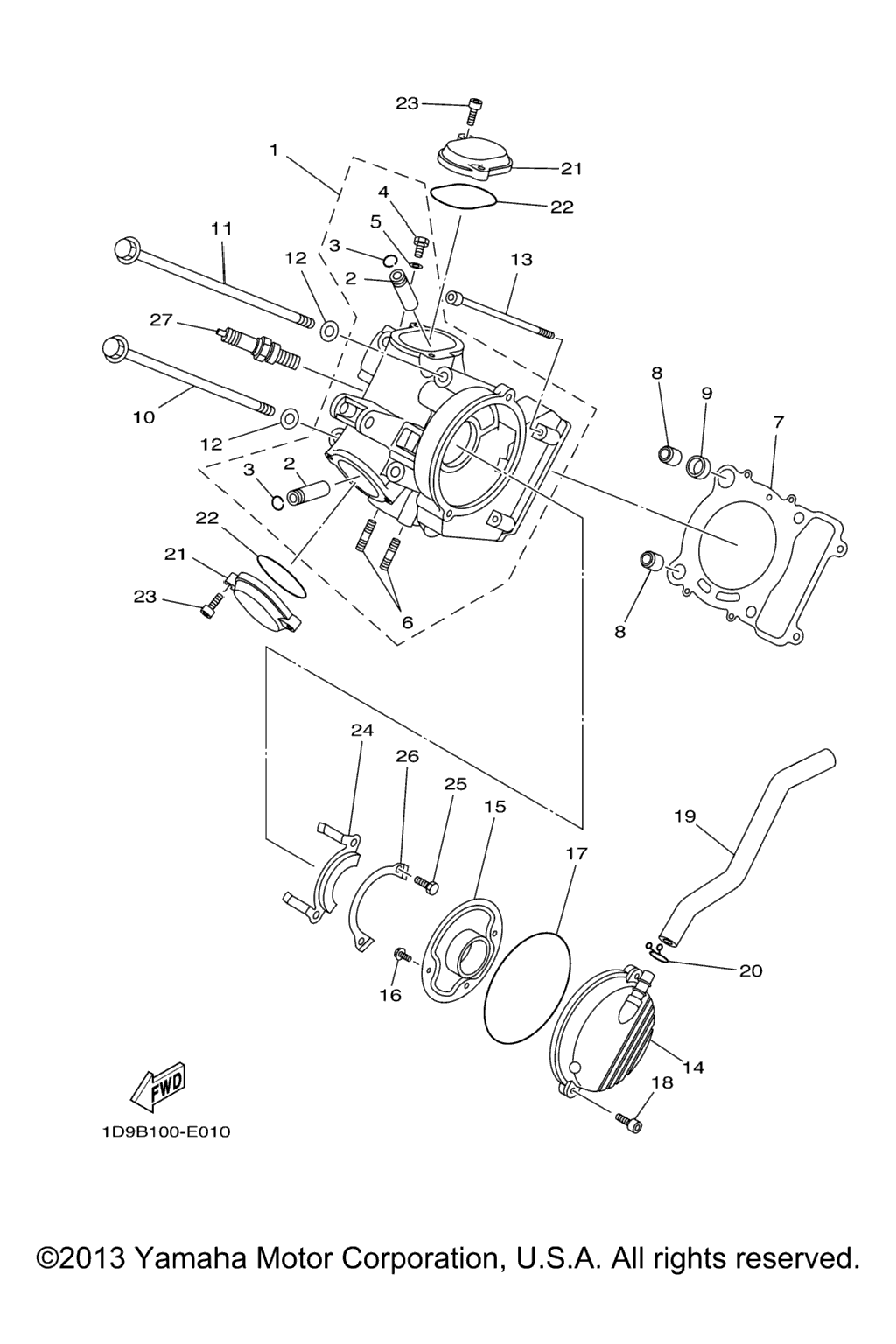 Схема узла Головка Цилиндра