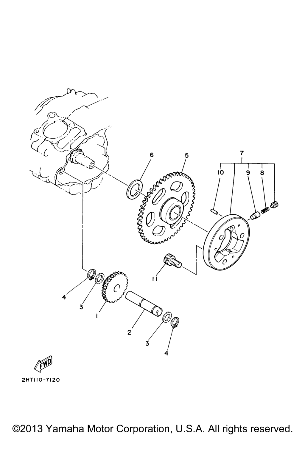 Схема узла Муфта Стартера