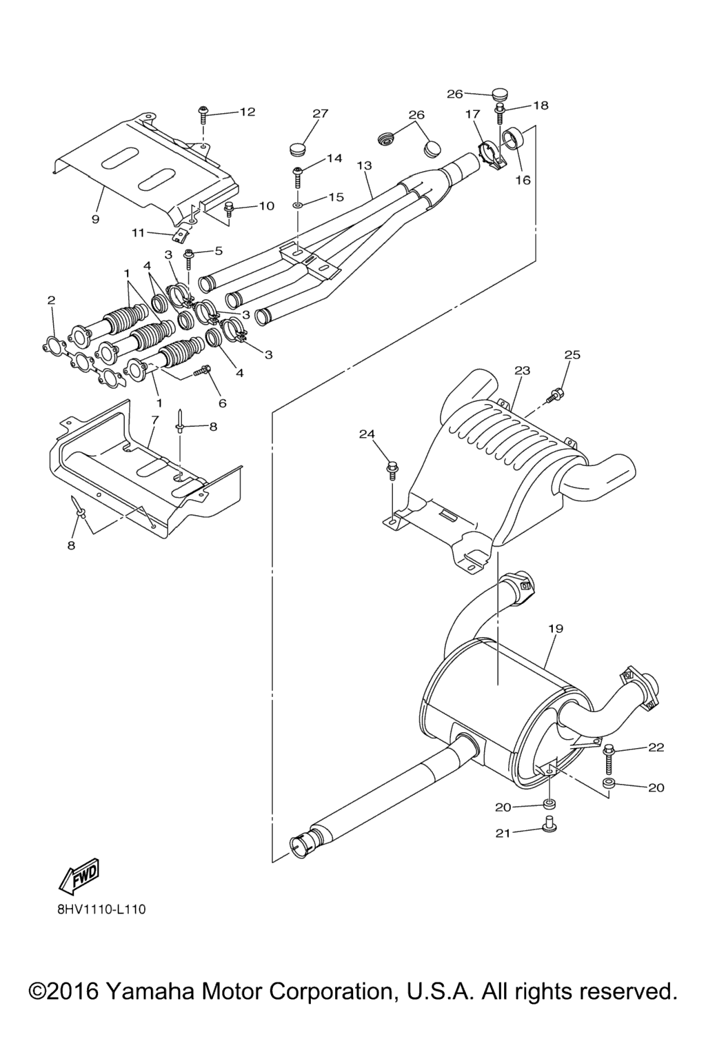 Схема узла Выхлопные Системы