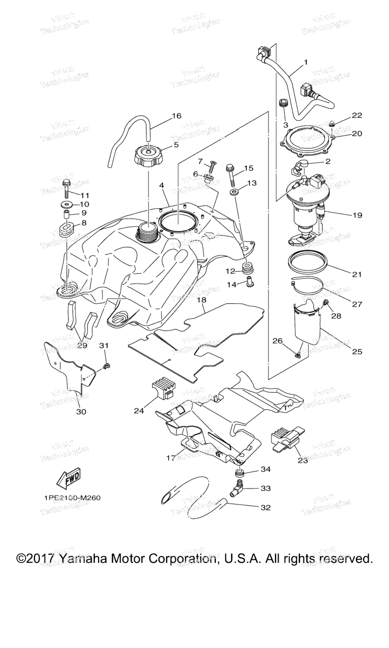Схема узла Топливные Баки