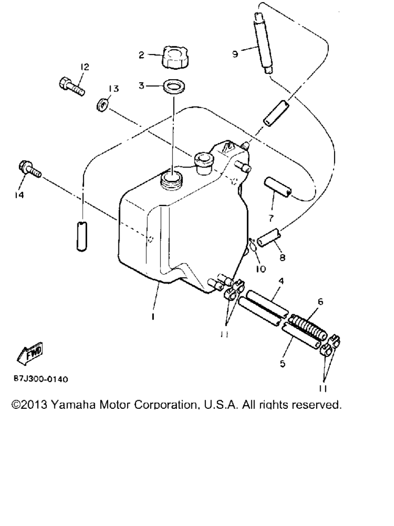 Схема узла Бак Для Масла