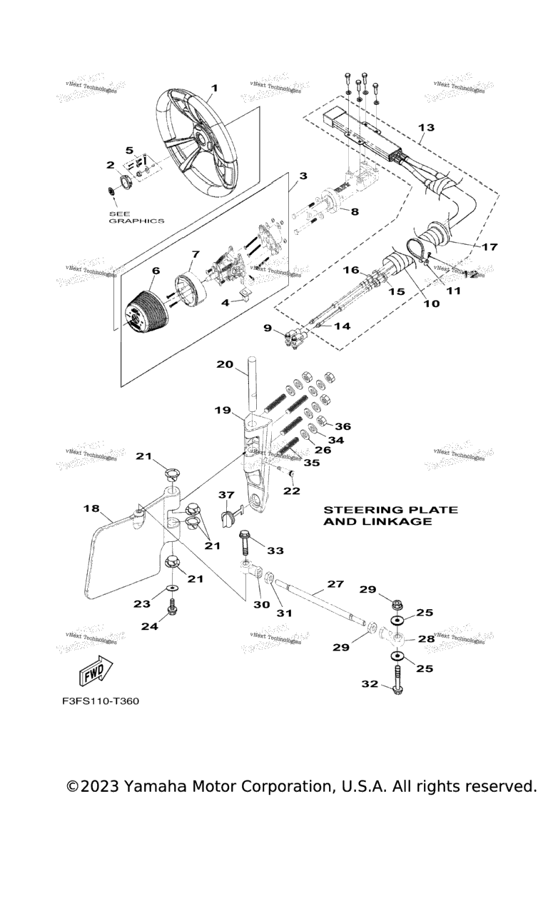 Схема узла Рулевая Система