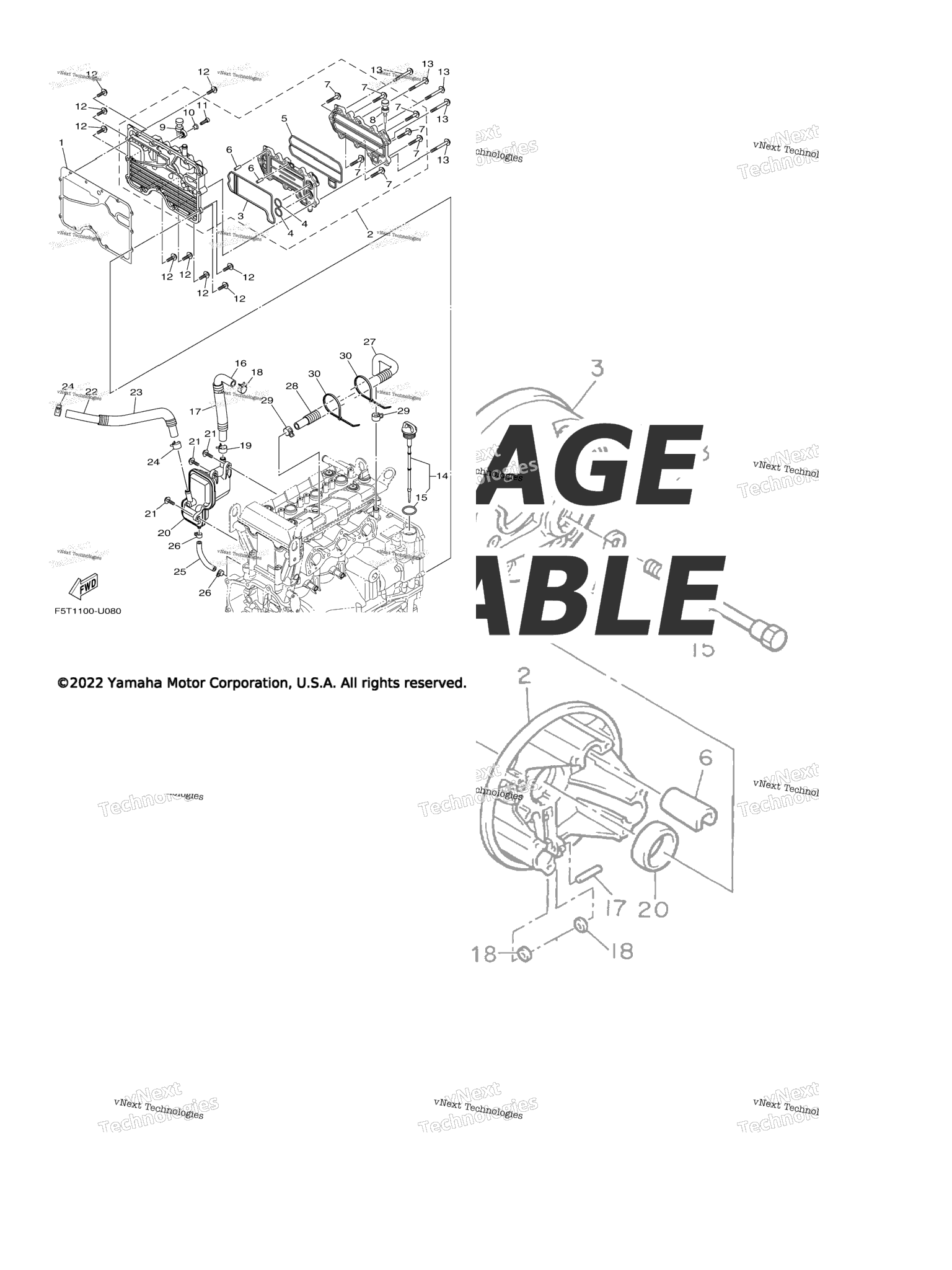 Схема узла Масляный Радиатор