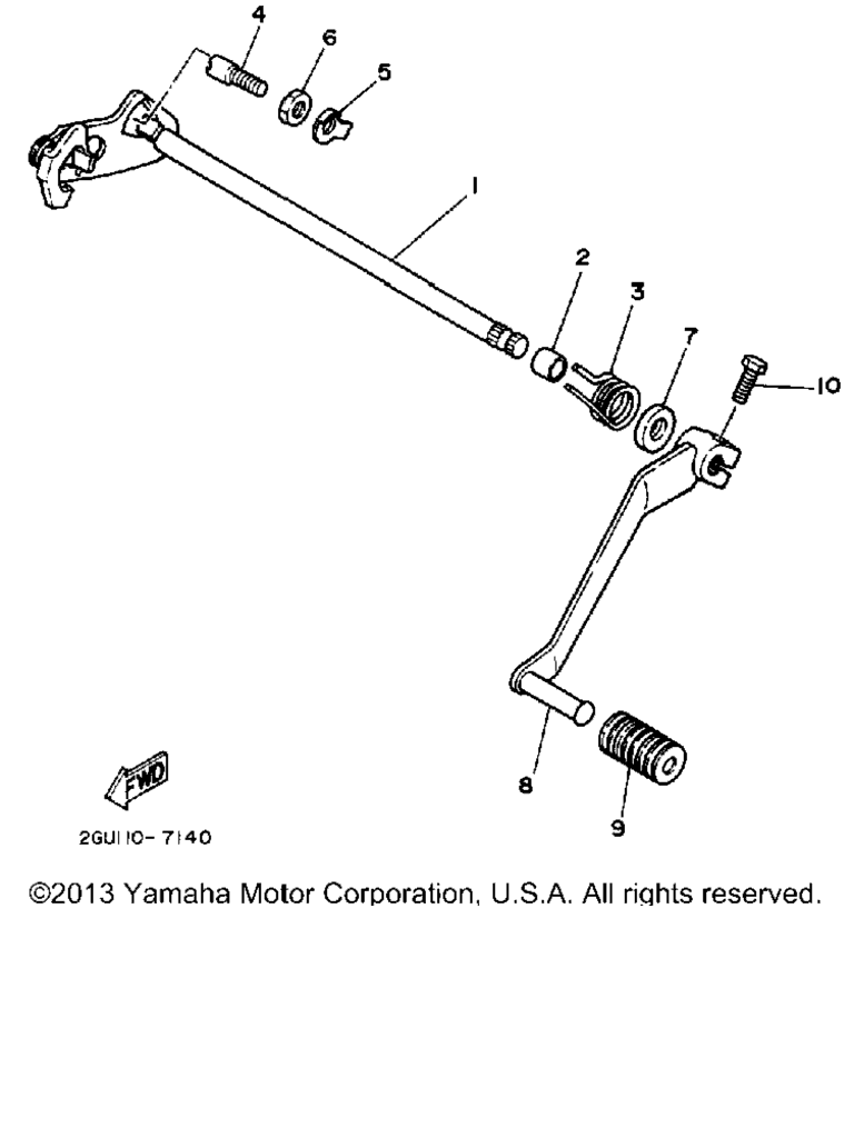 Схема узла Вал Переключения
