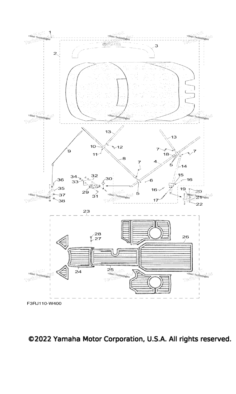 Схема узла Бимини Топы / Коврики