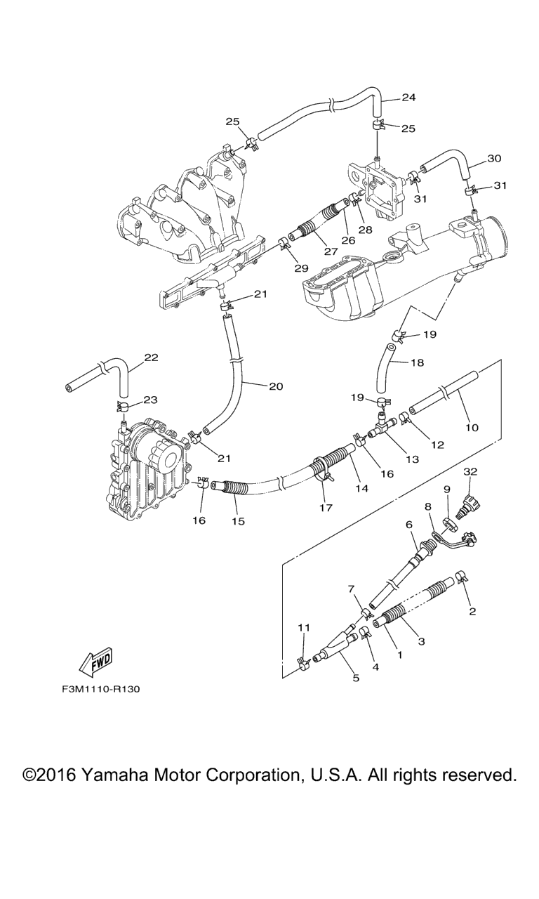 Схема узла Выпускные Системы 2