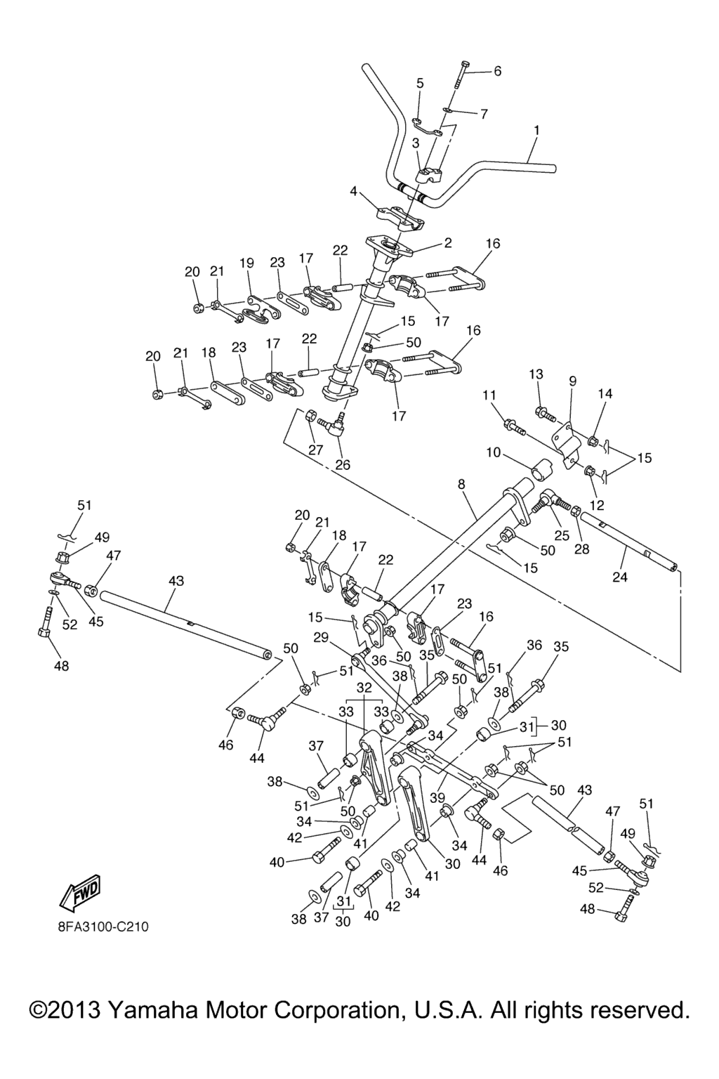 Схема узла Рулевая Система