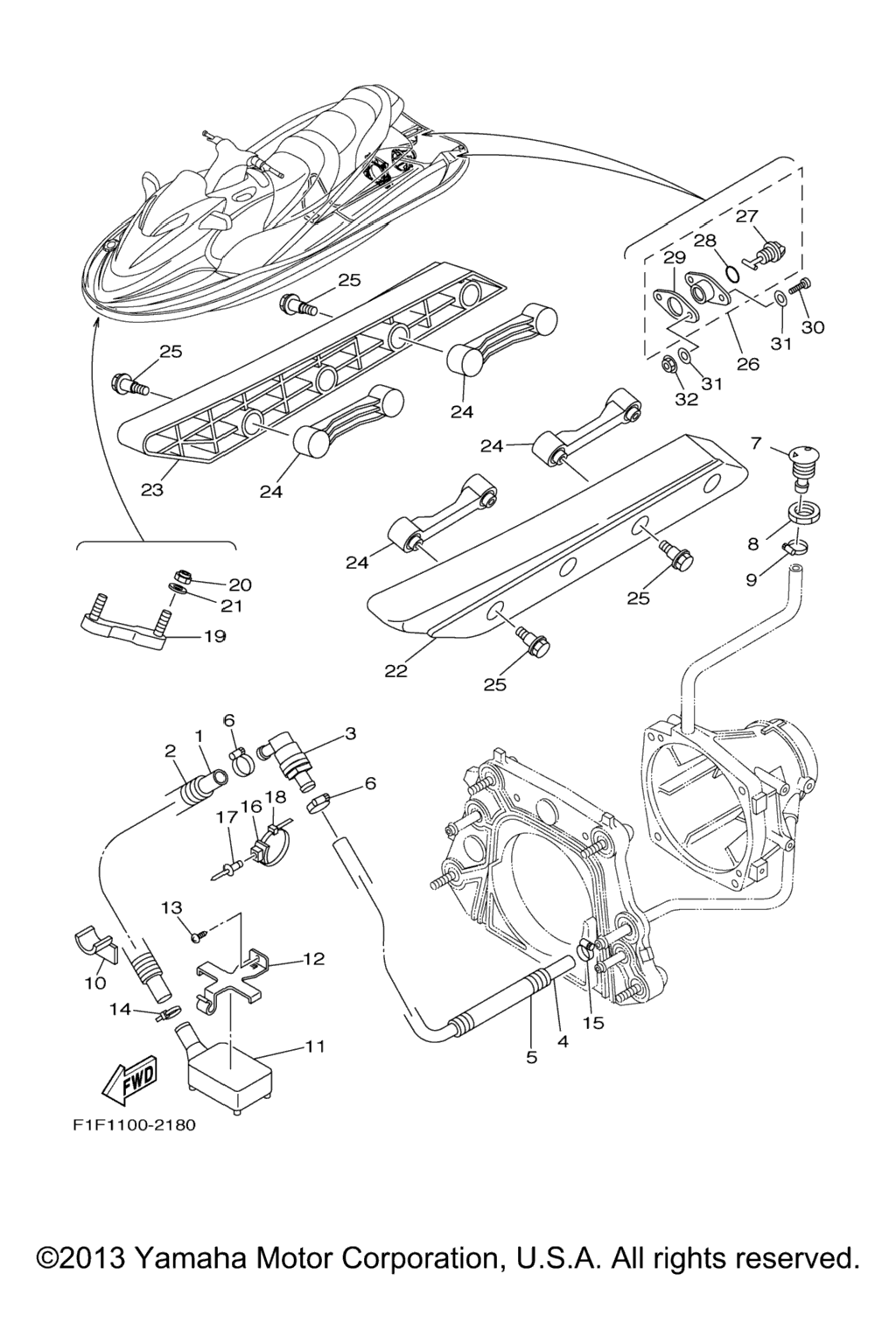 Схема узла Корпус Палуба