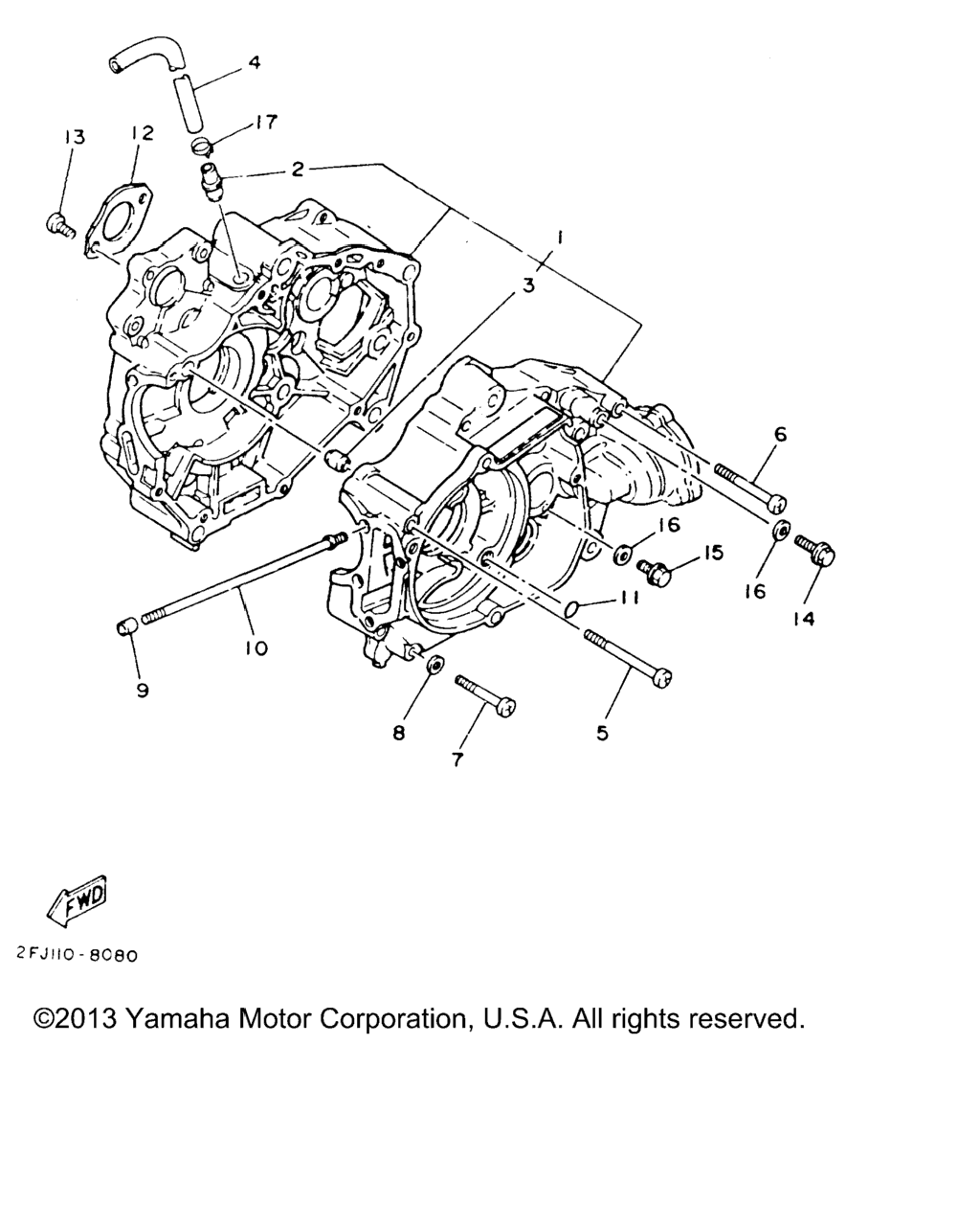 Схема узла Корпус Двигателя