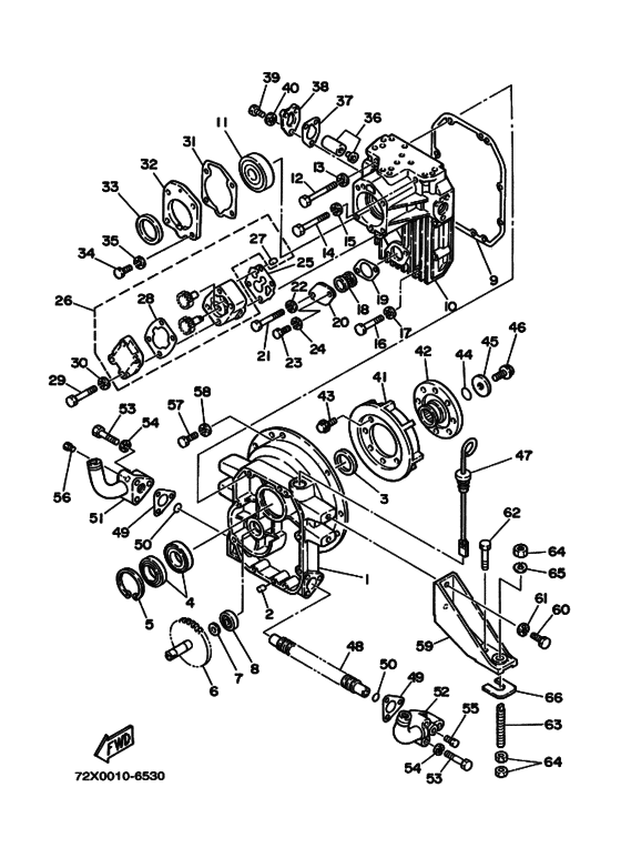 Схема узла Гидромуфта (Hp16-E; Ap) Для Yamaha Md385K
