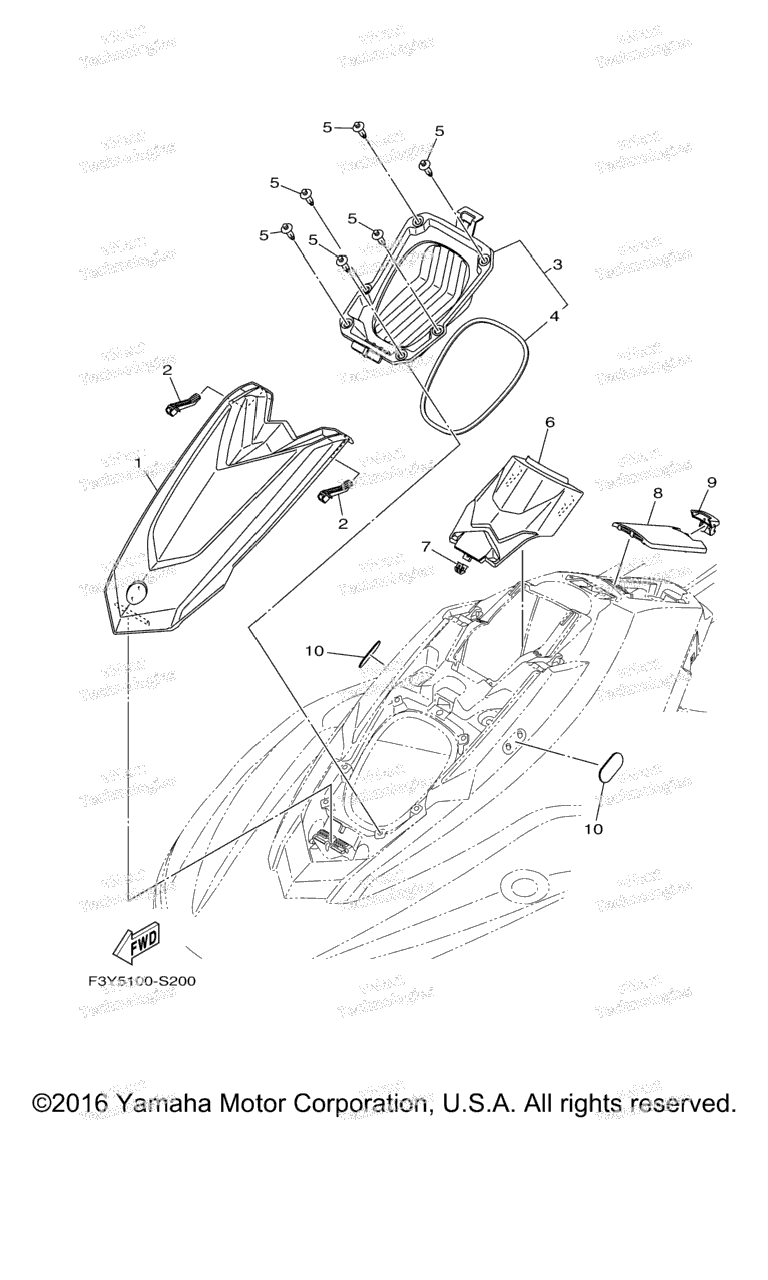 Схема узла Люки Двигателя 2