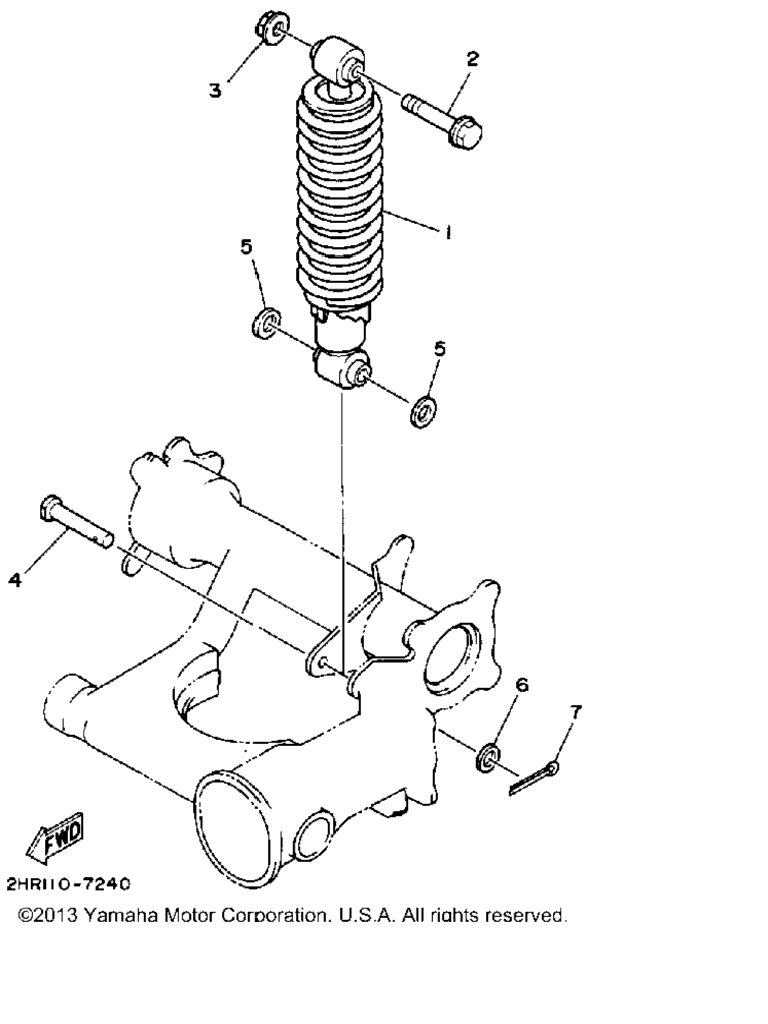 Схема узла Задние Амортизаторы