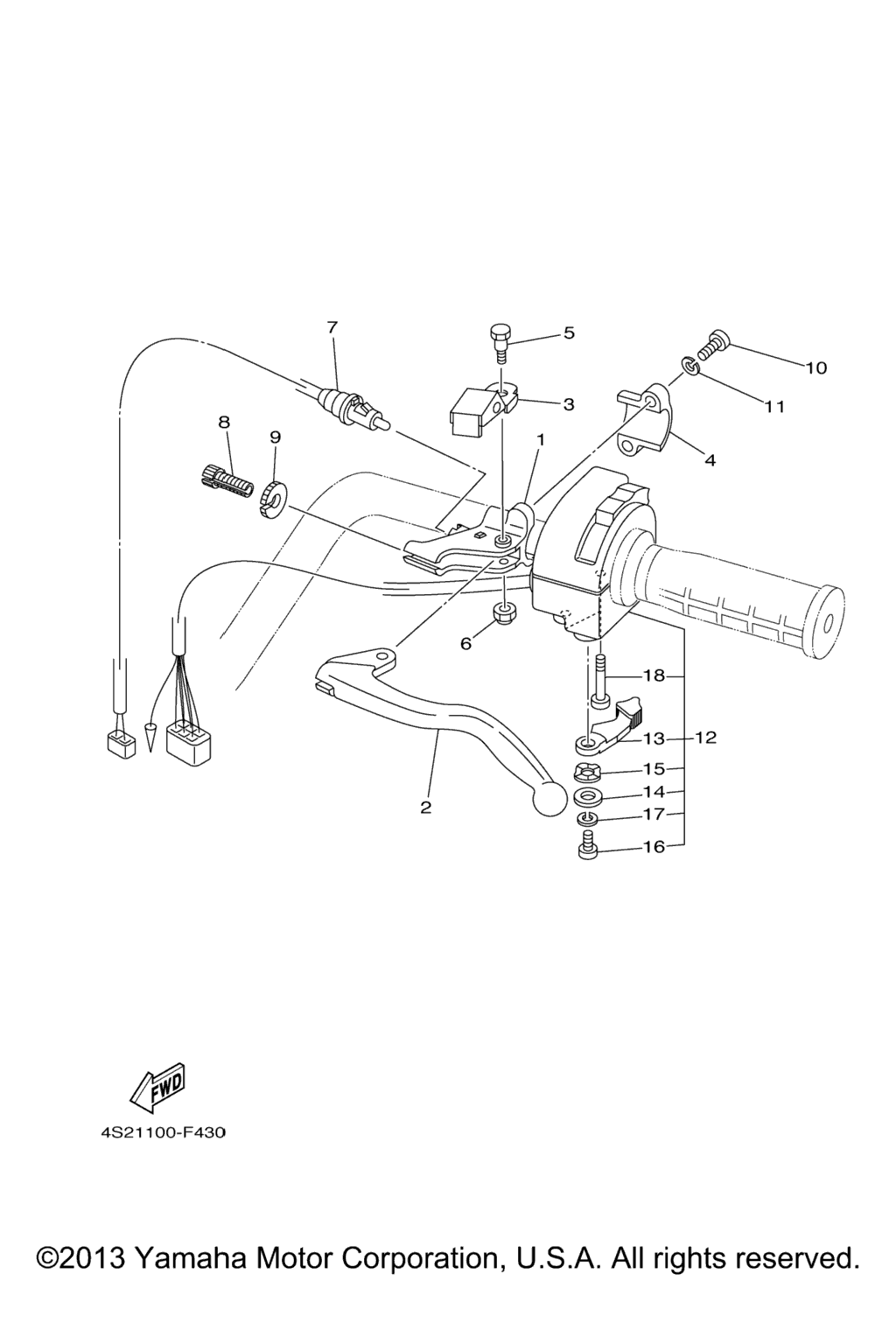 Схема узла Рычаг Переключения Ручки