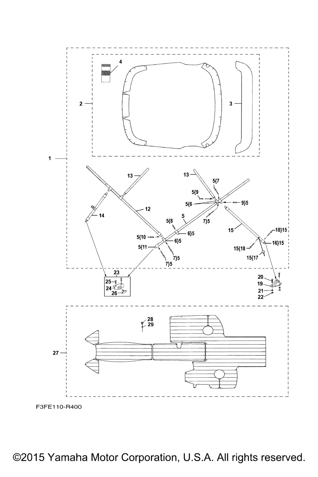 Схема узла Бимини Топы / Коврики