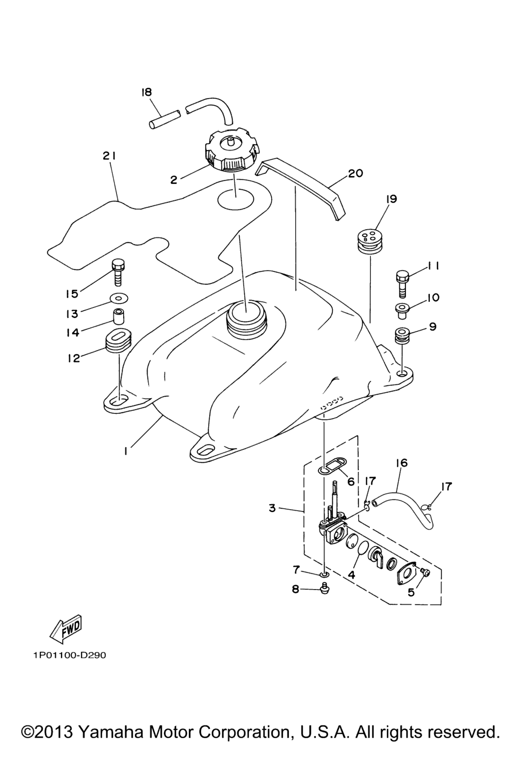 Схема узла Топливные Баки
