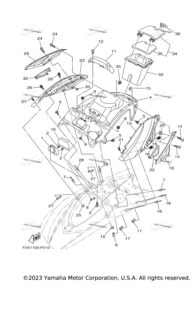 Схема узла Люк Двигателя 1