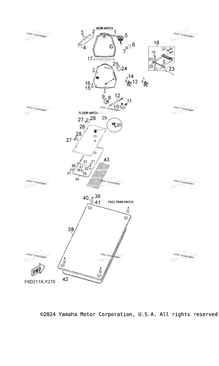 Схема узла Люки Палубы 1