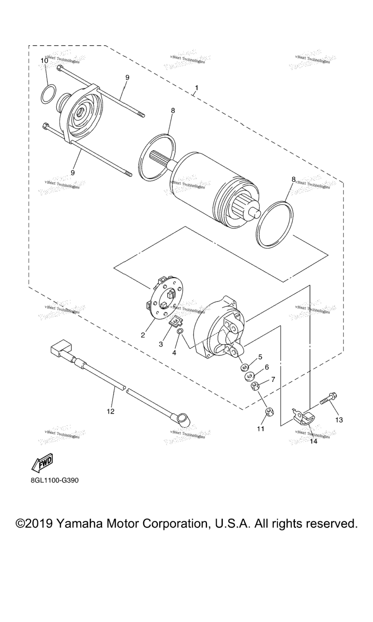 Схема узла Стартер