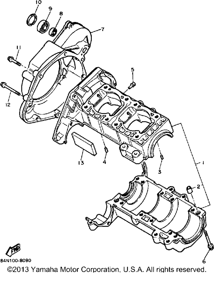 Схема узла Корпус Двигателя