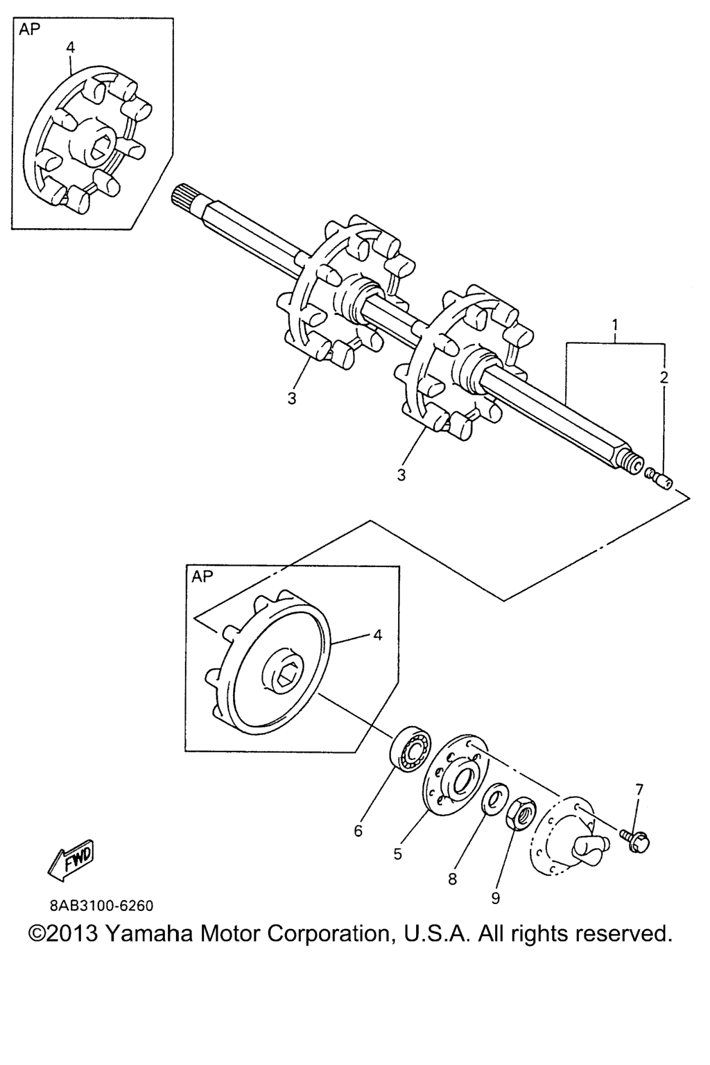 Схема узла Привод Гусеницы 1