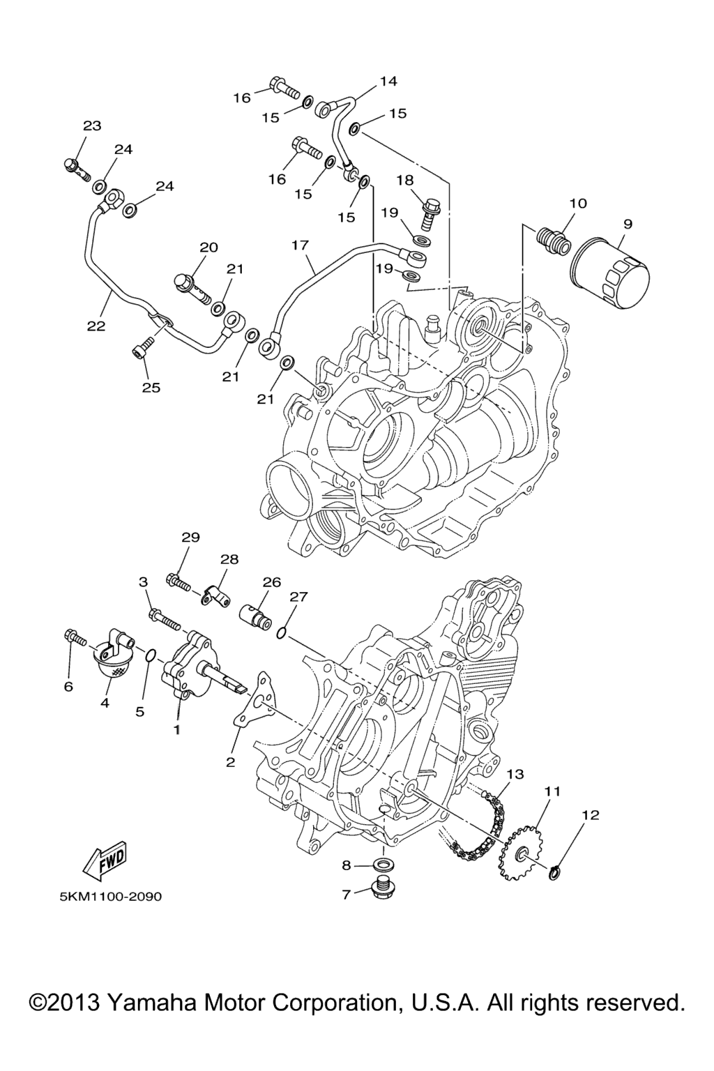 Схема узла Масляные Насосы