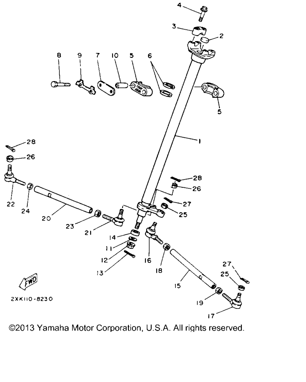 Схема узла Рулевая Система