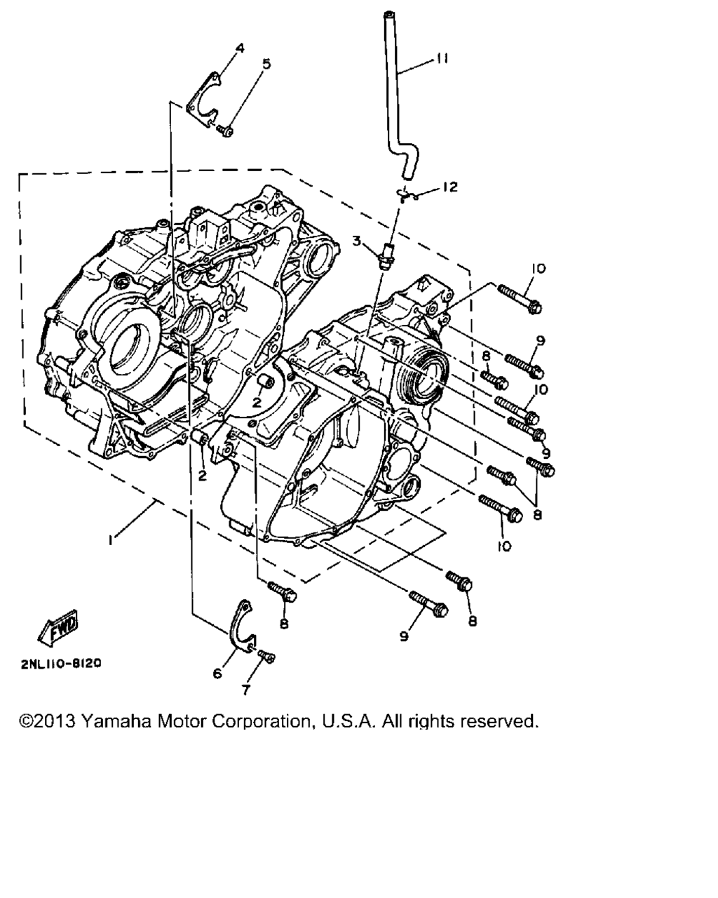 Схема узла Корпус Двигателя