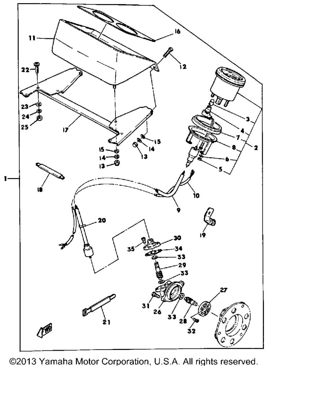 Схема узла Комплект Спидометра