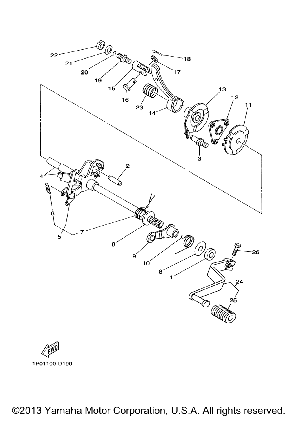 Схема узла Вал Переключения