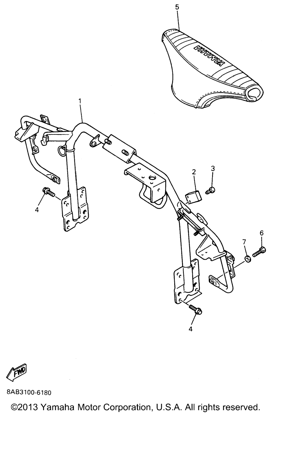 Схема узла Рулевые Ворота