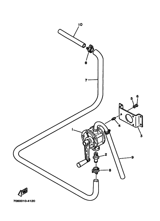 Схема узла ｵｲﾙ ﾄﾞﾚﾝ ﾎﾟﾝﾌﾟ Для Yamaha Md20