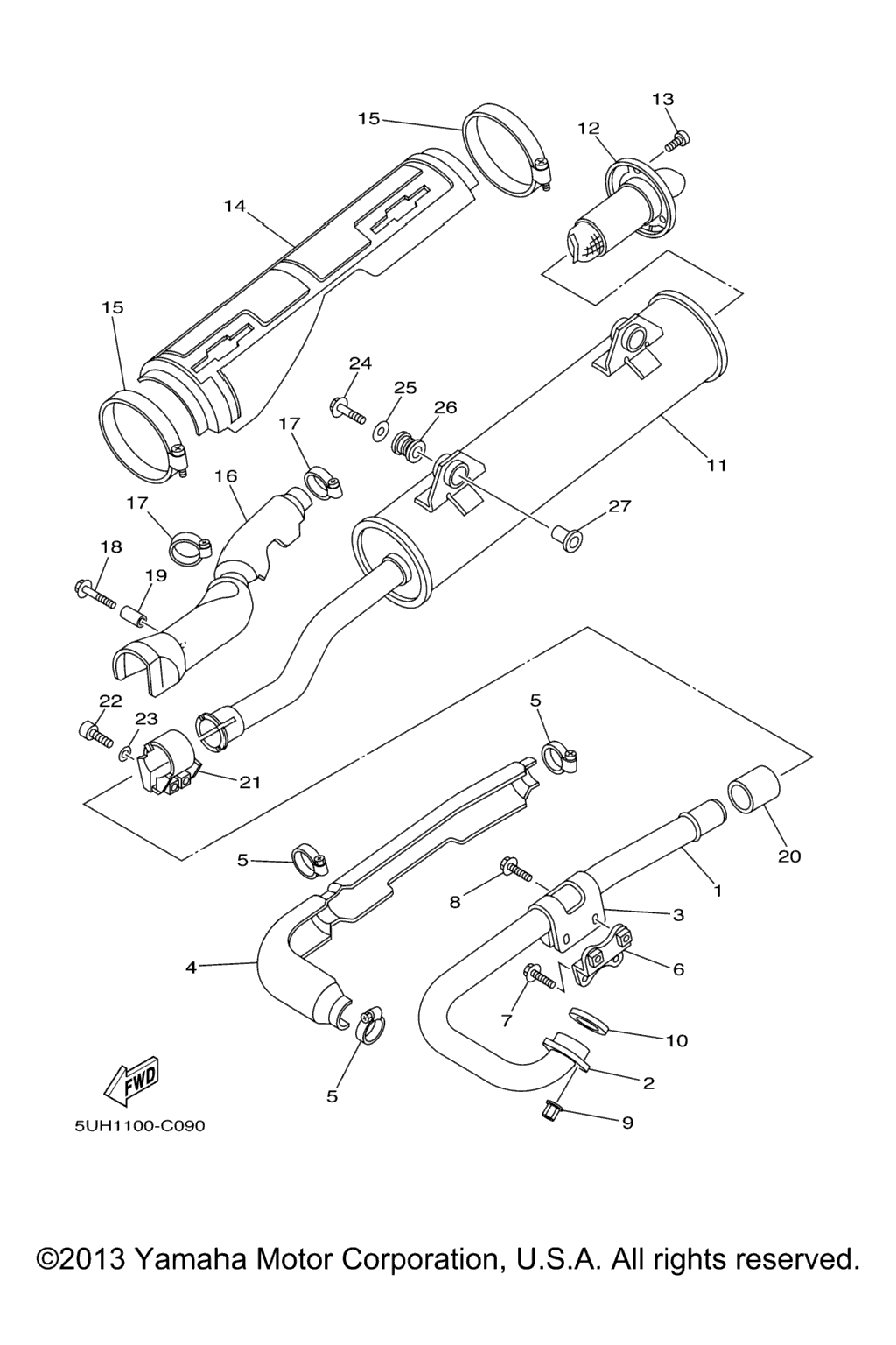 Схема узла Выхлопные Системы