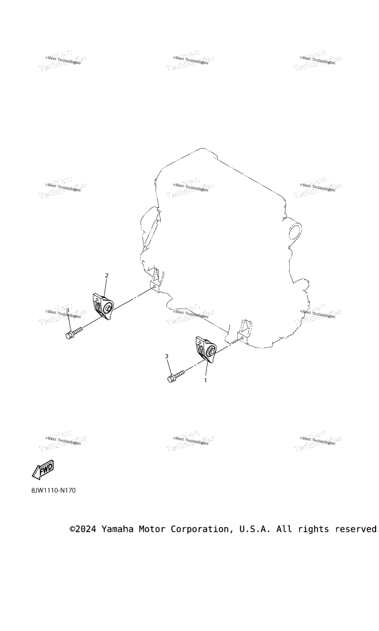 Схема узла Крепление Двигателя