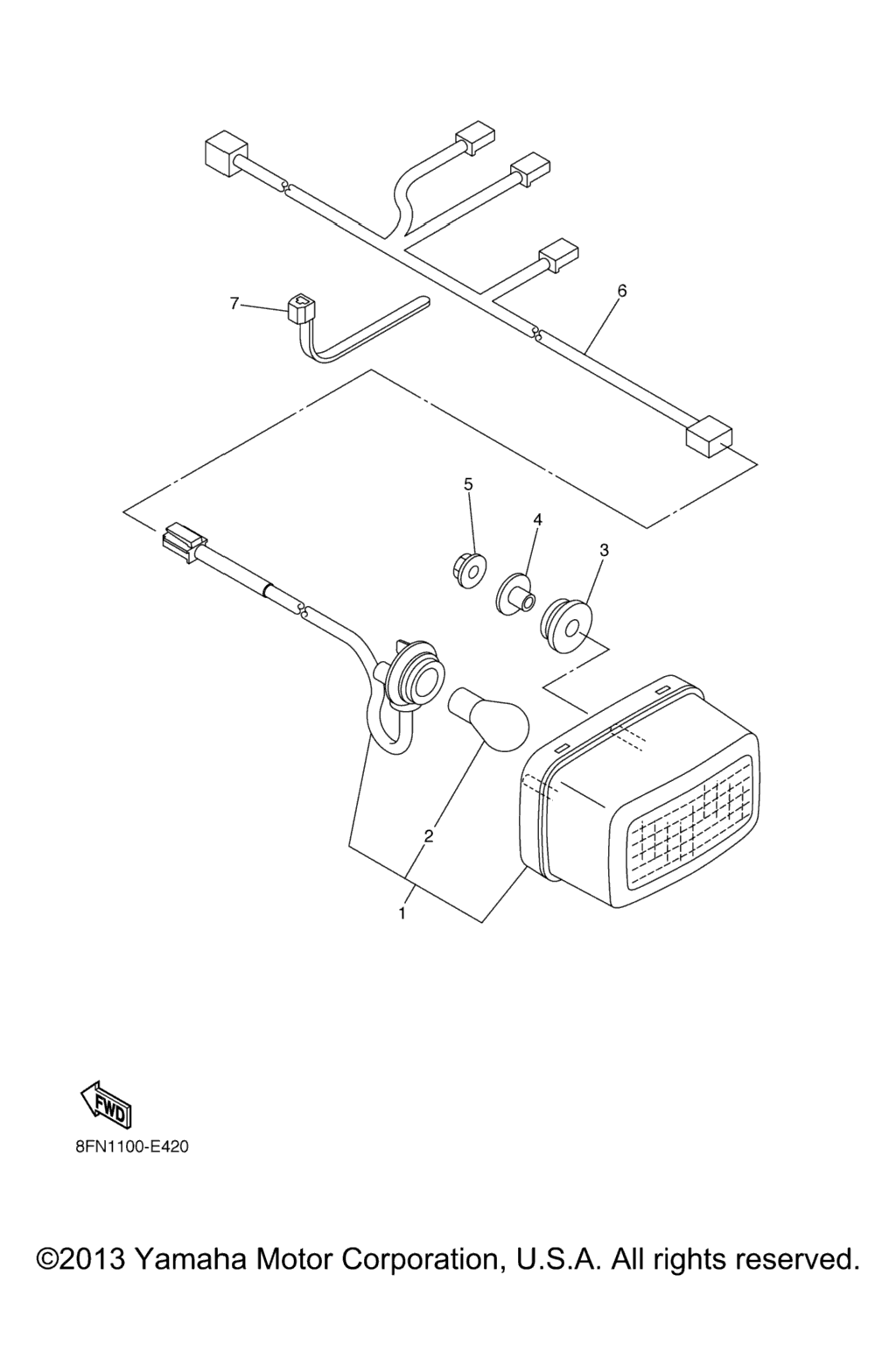Схема узла Задние Фонари