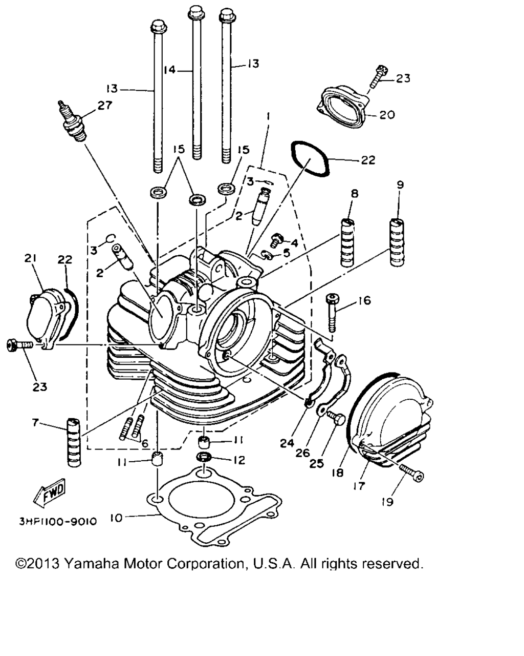 Схема узла Головка Цилиндра