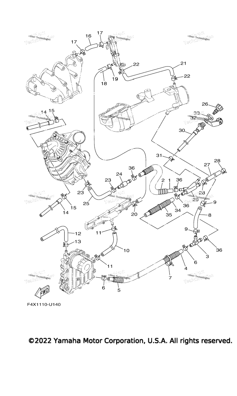 Схема узла Выпускные Системы 2