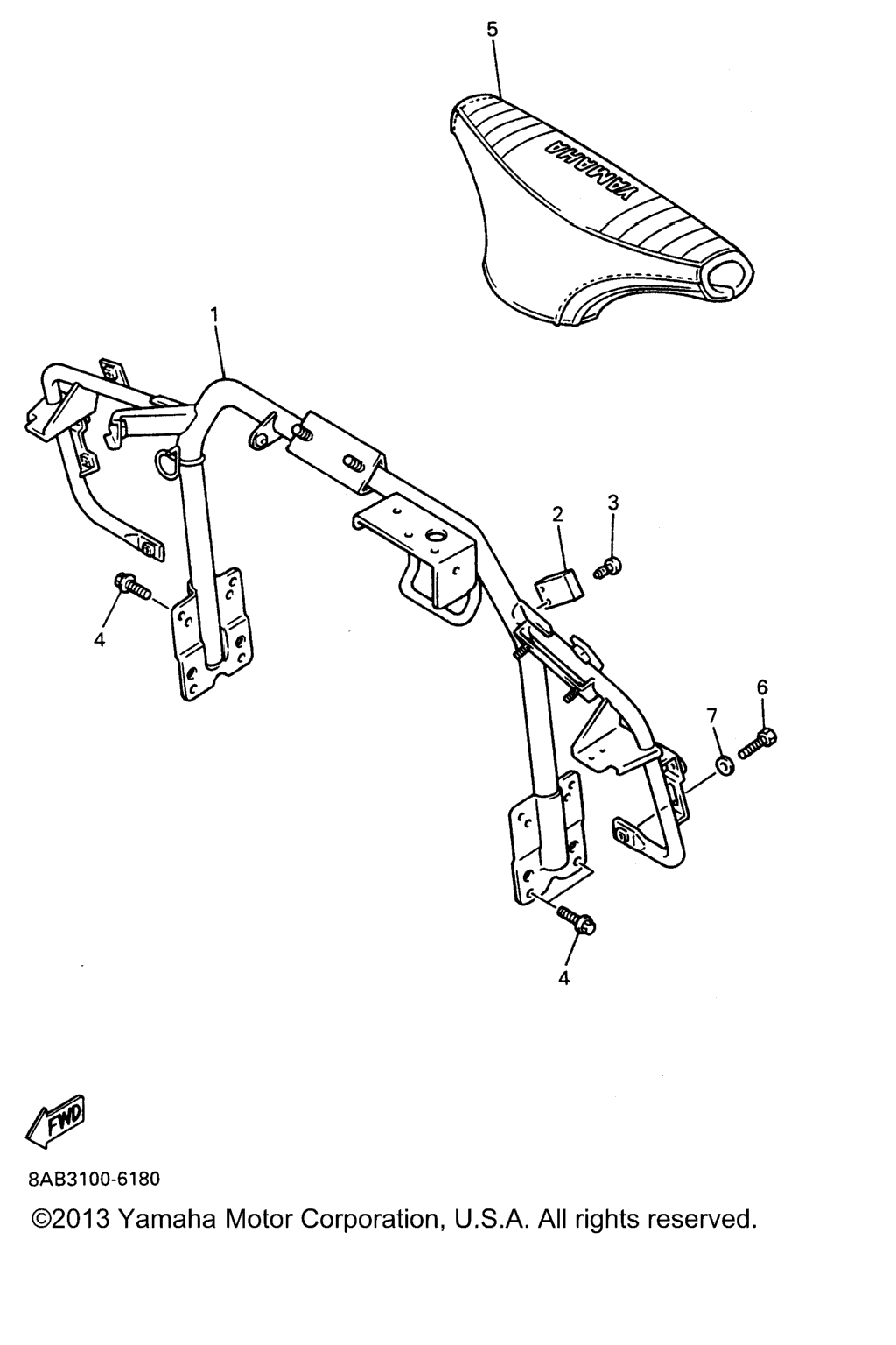 Схема узла Рулевые Ворота
